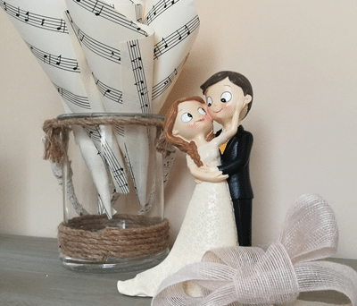 Figuras tarta de novios, Recuerdos de boda