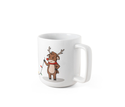 REINDEER. Taza con estampado navideño 330 mL - st-94282-106